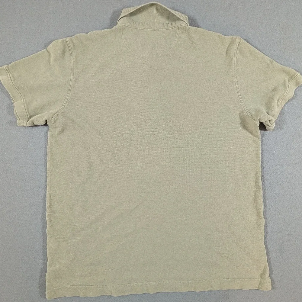 True Religion Polo Shirt Mens XXL Sage Green Short Sleeve Horseshoe Logo Pique